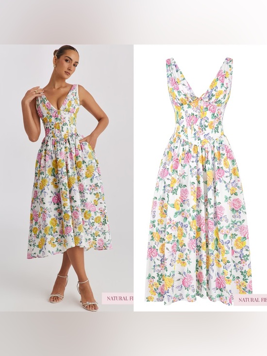 House of CB Dresses & Skirts - House of CB Emmelina floral cotton blend dress